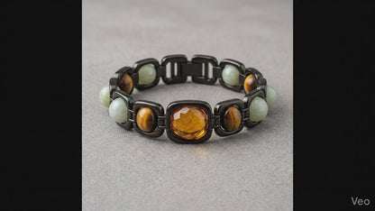 The ‘Elemental Harmony’ Balanced Gemstone Bracelet